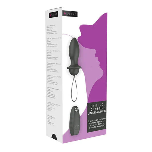 B SWISH - BFILLED CLASSIC VIBRATING PLUG BLACK - Nuvica