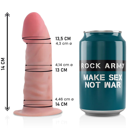 ROCKARMY -TIGER DILDO REALISTA DUAL DENSITY14 CM -O- 4.46 CM - Nuvica