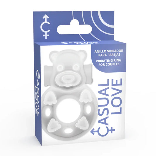 CASUAL LOVE - 26 ANILLO VIBRADOR CONEJITO TRANSPARENTE - Nuvica