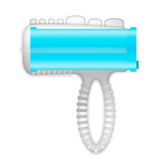 CASUAL LOVE - RING TONGUE VIBRATING AZUL - Nuvica