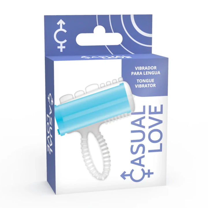CASUAL LOVE - RING TONGUE VIBRATING AZUL - Nuvica