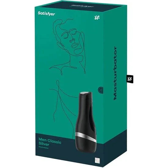 SATISFYER - MASTURBADOR MEN CLASSIC PLATA - Nuvica