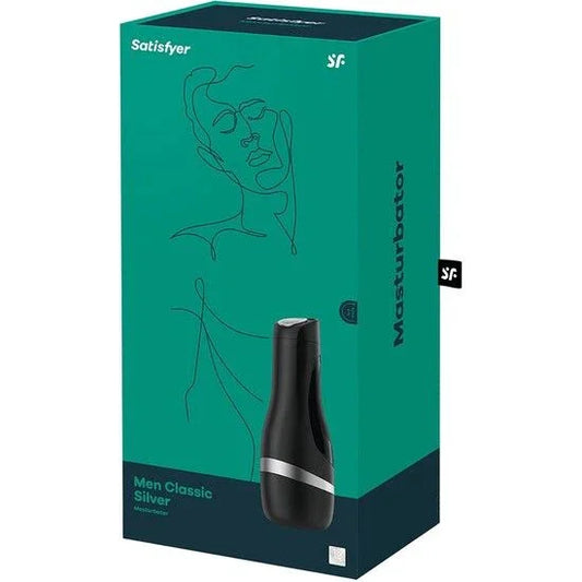 SATISFYER - MASTURBADOR MEN CLASSIC PLATA - Nuvica