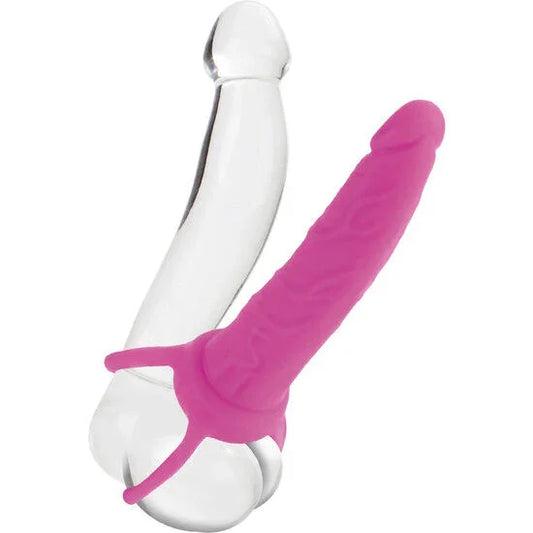 CALEXOTICS - DUAL PENETRATOR DILDO CON ARNÉS ROSA - Nuvica