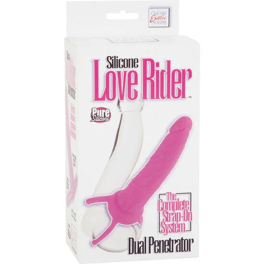 CALEXOTICS - DUAL PENETRATOR DILDO CON ARNÉS ROSA - Nuvica