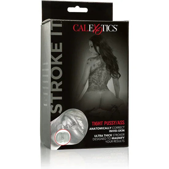 CALEXOTICS - STROKE IT MASTURBADOR VAGINA/ANO TRASLÚCIDO - Nuvica
