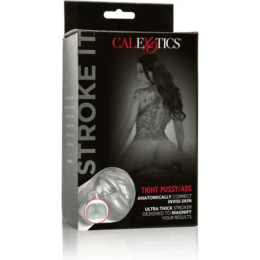CALEXOTICS - STROKE IT MASTURBADOR VAGINA/ANO TRASLÚCIDO - Nuvica