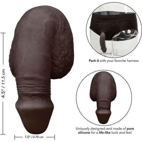 CALEXOTICS - PACKING PENIS PENE DE SILICONA 12.75CM NEGRO - Nuvica