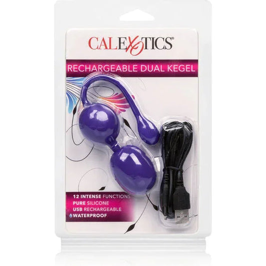 CALEXOTICS - BOLAS DUAL KEGEL RECARGABLES LILA - Nuvica