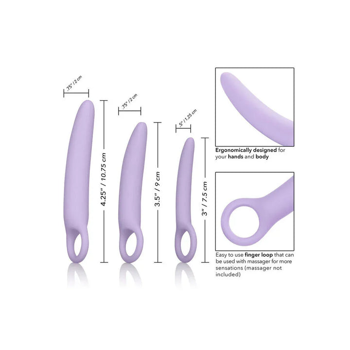 CALEXOTICS - DR LAURA BERMAN ALENA SET DE 3 DILATADOR VAGINAL SILICONA - Nuvica