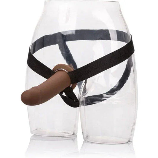 CALEXOTICS - ARNÉS CON DILDO HUECO MARRÓN - Nuvica