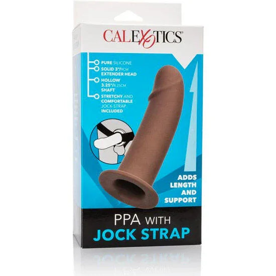 CALEXOTICS - ARNÉS CON DILDO HUECO MARRÓN - Nuvica