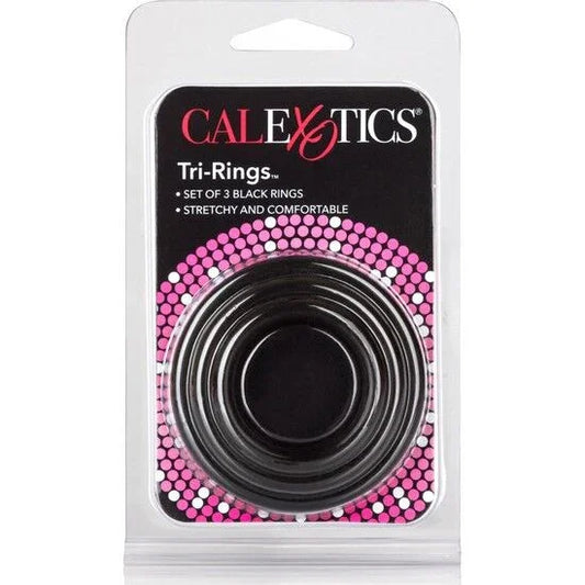 CALEXOTICS - SET TRES ANILLAS NEGRO ERECCIÓN - Nuvica