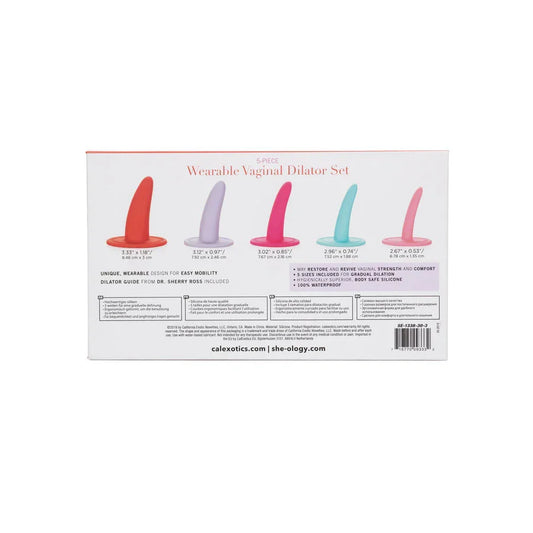 CALEXOTICS - KIT 5PC DILATADORES VAGINALES O ANALES MULTICOLOR - Nuvica