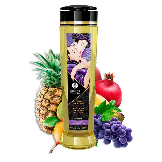 SHUNGA - ACEITE DE MASAJE ERÓTICO LÍBIDO 240 ML - Nuvica