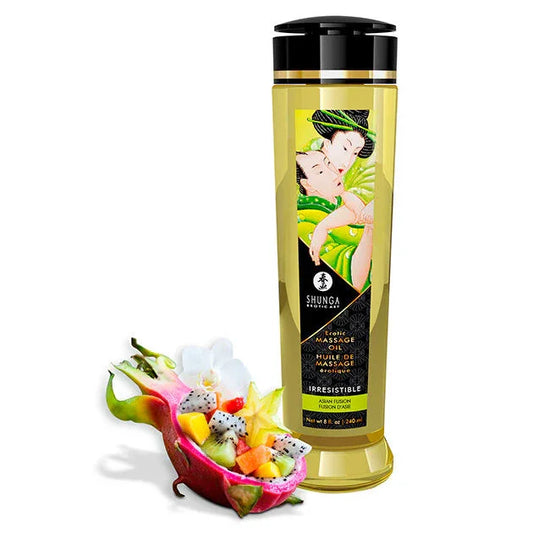 SHUNGA - ACEITE DE MASAJE ERÓTICO IRRESISTIBLE 240ML - Nuvica