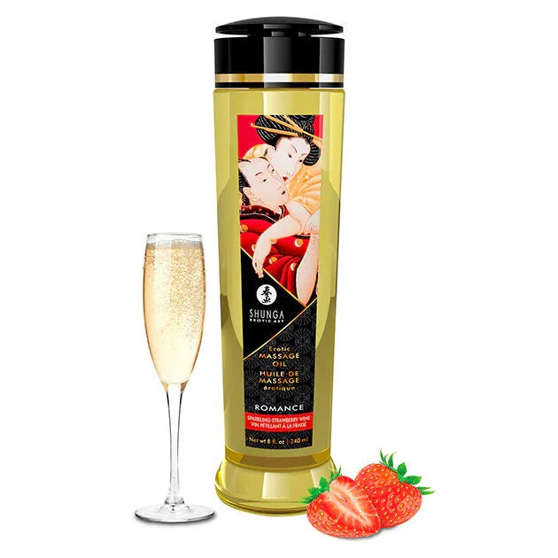 SHUNGA - ACEITE DE MASAJE ERÓTICO ROMANCE 240 ML - Nuvica