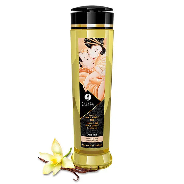 SHUNGA - ACEITE DE MASAJE ERÓTICO DESEO 240 ML - Nuvica
