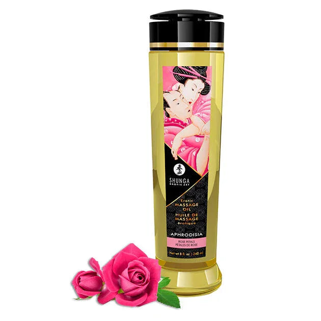 SHUNGA - ACEITE DE MASAJE ERÓTICO APHRODISIA 240 ML - Nuvica