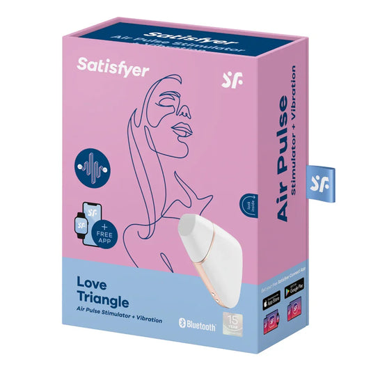 SATISFYER - LOVE TRIANGLE ESTIMULADOR Y VIBRADOR NEGRO - Nuvica