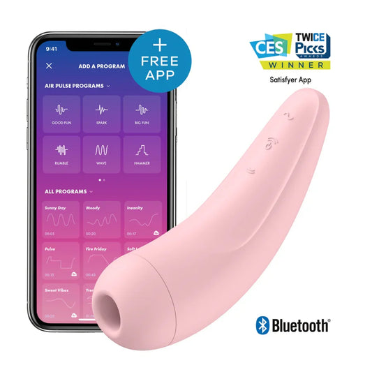 SATISFYER - CURVY 1 + ROJO ROSADO - Nuvica