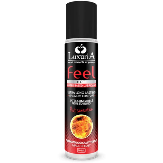 INTIMATELINE - LUXURIA FEEL HOT SENSATION LUBRICANTE BASE AGUA EFECTO CALOR 60 ML - Nuvica