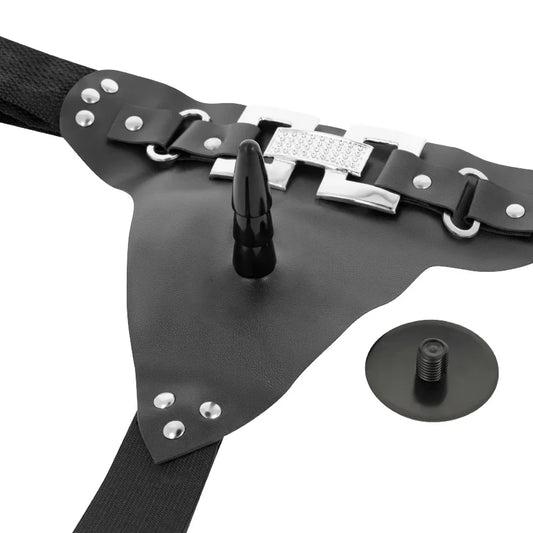 HARNESS ATTRACTION - ARNÉS DELUXE CON VIBRACIÓN REALÍSTICO 18 CM -O- 4.5 CM - Nuvica