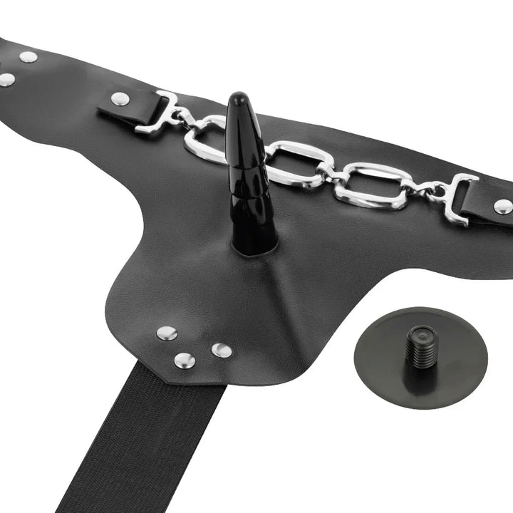 HARNESS ATTRACTION - ARNÉS GEORGE REALÍSTICO VIBRADOR 19 CM -O- 4 CM - Nuvica