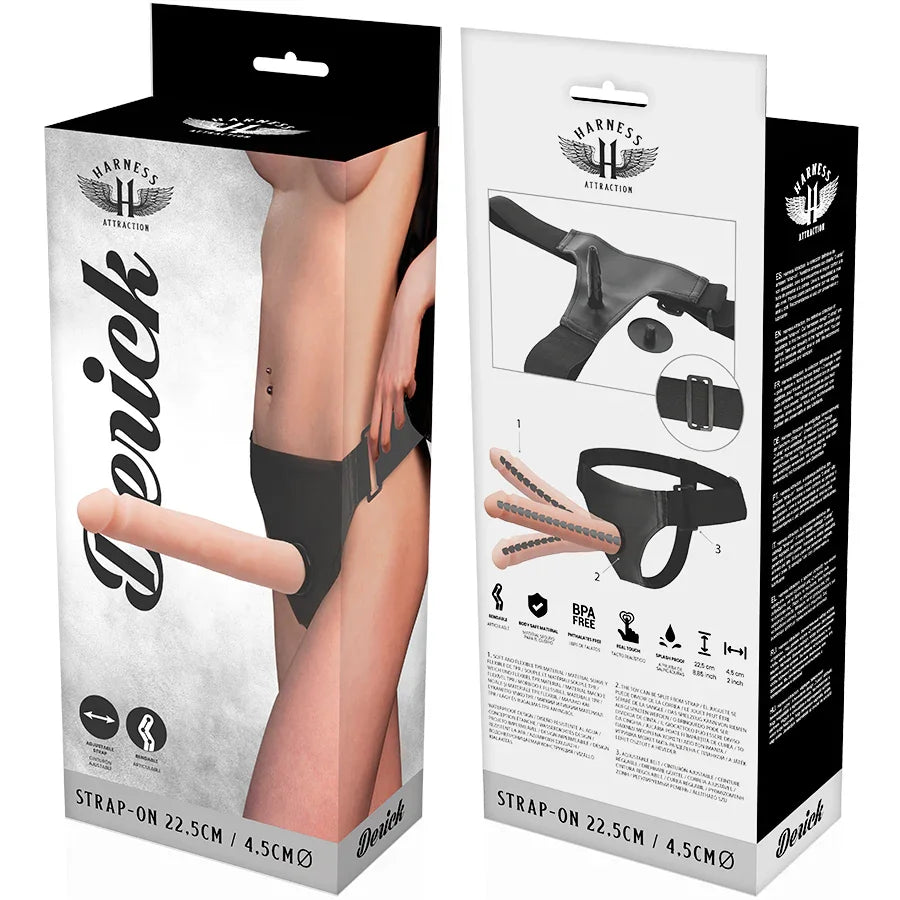 HARNESS ATTRACTION - DERICK ARNÉS ARTICULABLE 22.5 CM -O- 4.5 CM - Nuvica