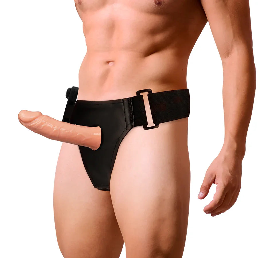 HARNESS ATTRACTION - ARNÉS HUECO BENNY CON VIBRADOR 15 CM -O- 4.5 CM - Nuvica