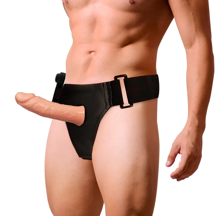 HARNESS ATTRACTION - ARNÉS HUECO BENNY CON VIBRADOR 15 CM -O- 4.5 CM - Nuvica