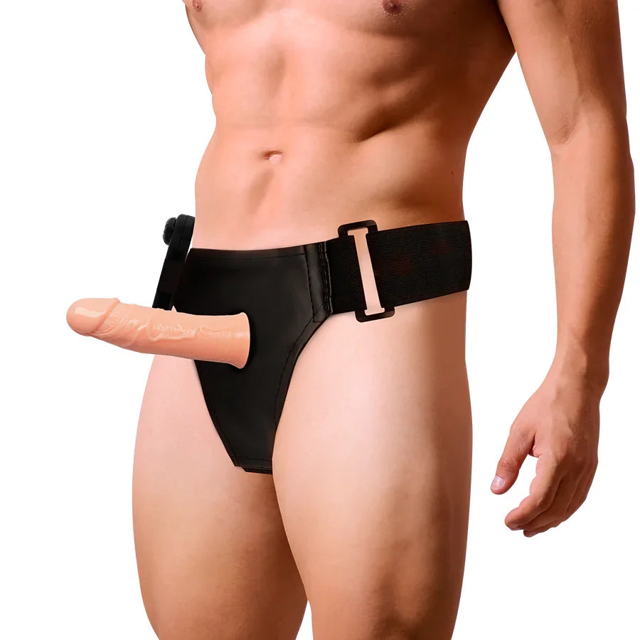 HARNESS ATTRACTION - ARNÉS HUECO GREGORY CON VIBRADOR 16.5 CM -O- 4.3 CM - Nuvica