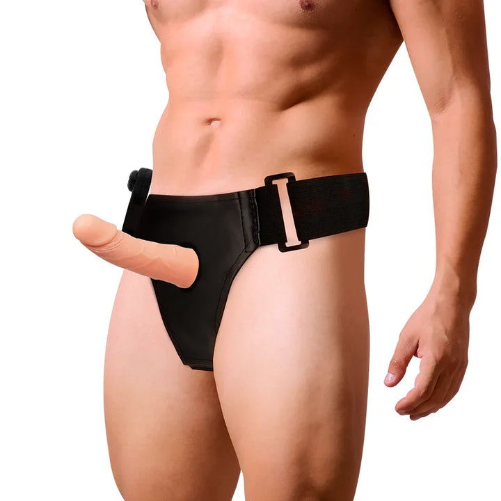HARNESS ATTRACTION - ARNÉS HUECO MARCOS CON VIBRADOR 15 CM -O- 5 CM - Nuvica