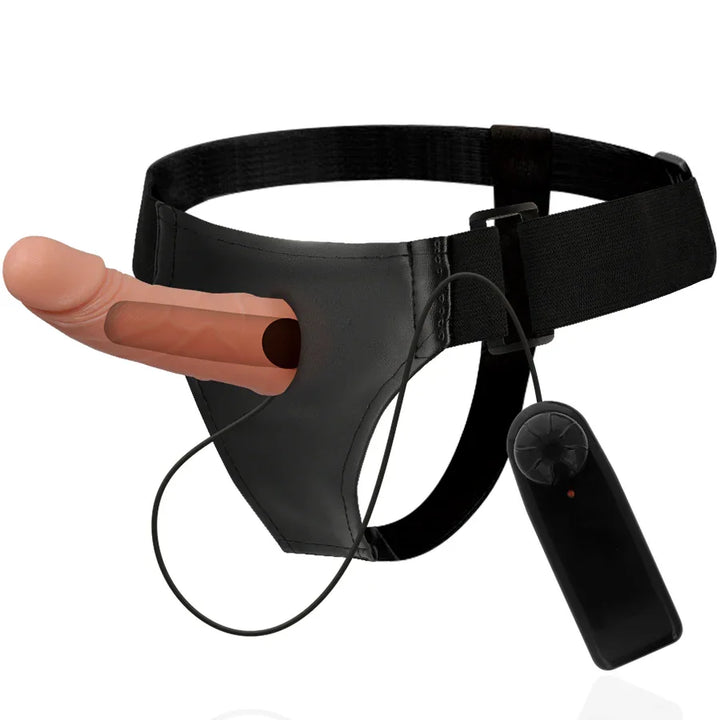 HARNESS ATTRACTION - ARNÉS HUECO MARCOS CON VIBRADOR 15 CM -O- 5 CM - Nuvica