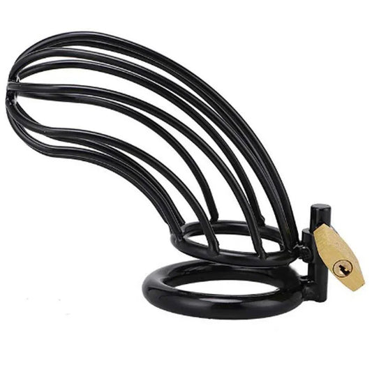 METAL HARD - JAULA ANILLO CASTIDAD BIRD NEGRO - Nuvica