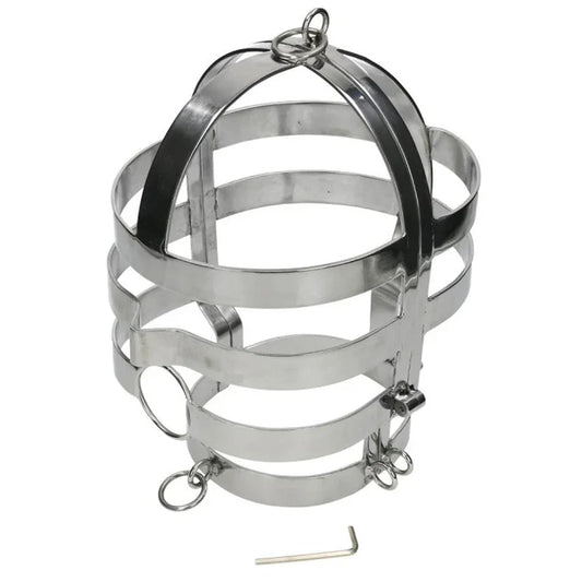 METAL HARD - MASCARA CON COLLAR ACERO - Nuvica