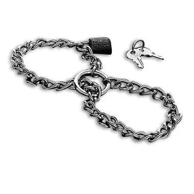 METAL HARD - ESPOSAS CON CADENA DE ACERO INOX. - Nuvica