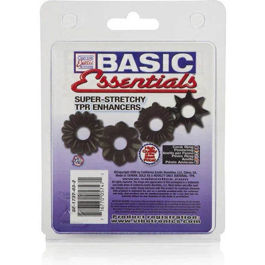 CALEXOTICS - BASIC SET 4 ANILLAS PENE TPR - Nuvica