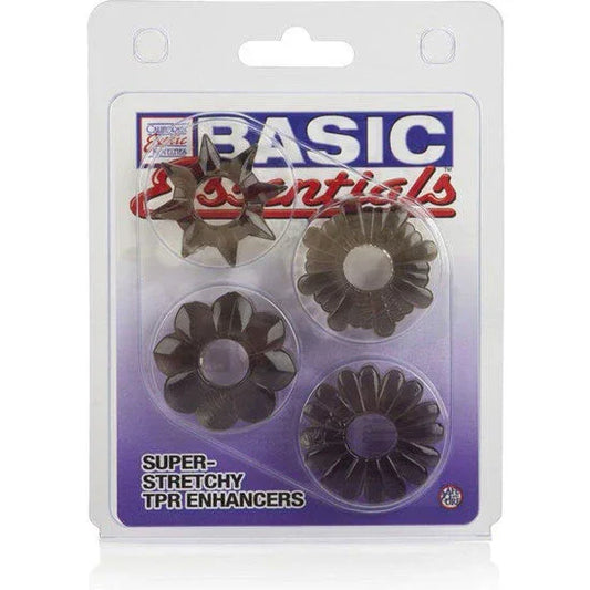 CALEXOTICS - BASIC SET 4 ANILLAS PENE TPR - Nuvica