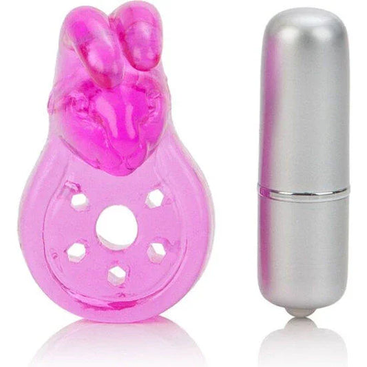 CALEXOTICS - MICRO VIBE AROUSER BUNNY ANILLO VIBRADOR ROSA - Nuvica