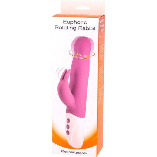 SEVEN CREATIONS - EUPHORIC VIBRADOR CONEJITO CON ROTACIÓN LILA - Nuvica