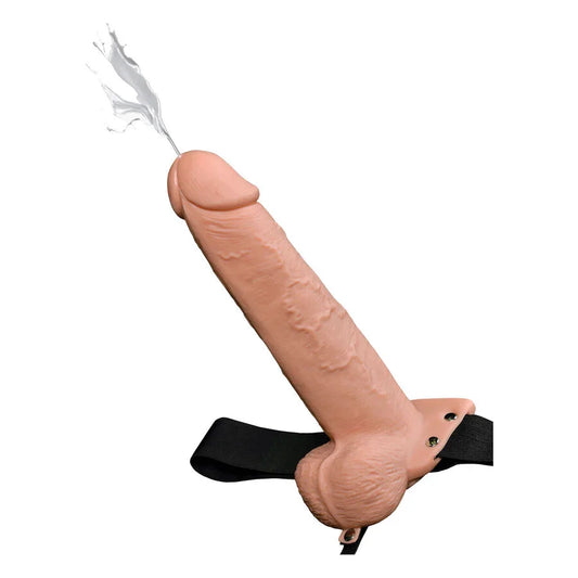 FETISH FANTASY SERIES - ARNÉS CON PENE REALÍSTICO EYACULADOR 22,9CM - Nuvica