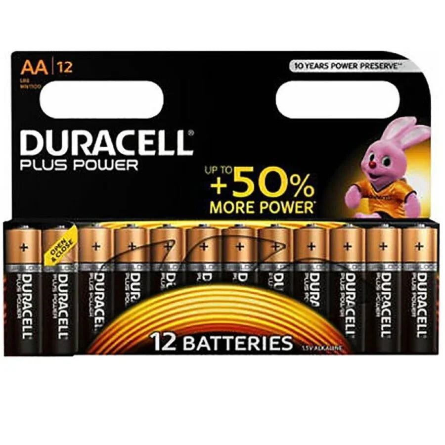 DURACELL - PLUS POWER PILA ALCALINA AA LR6 BLISTER*12 - Nuvica
