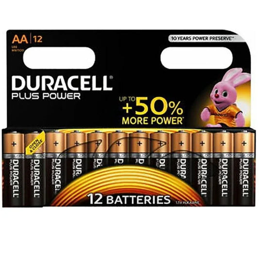 DURACELL - PLUS POWER PILA ALCALINA AA LR6 BLISTER*12 - Nuvica