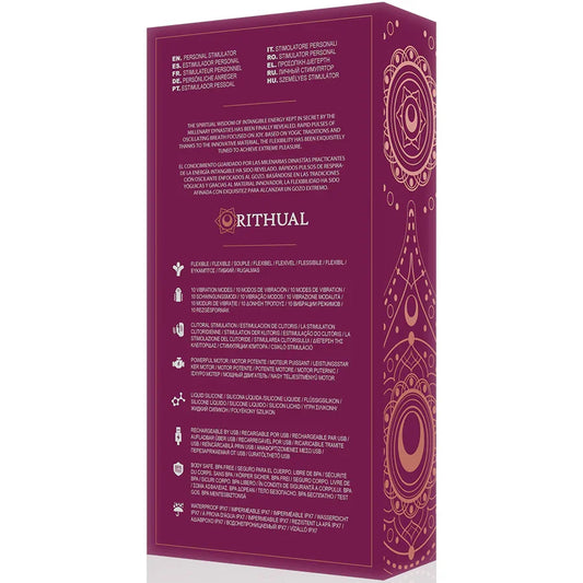 RITHUAL - ANUSARA MOTOR DUAL RECARGABLE 2.0 ORQUIDEA - Nuvica