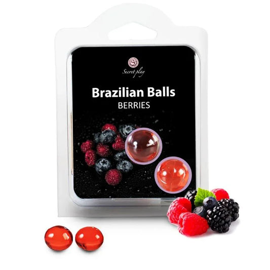 SECRETPLAY - BRAZILIAN BALLS FRUTAS DEL BOSQUE SET 2 BOLAS - Nuvica
