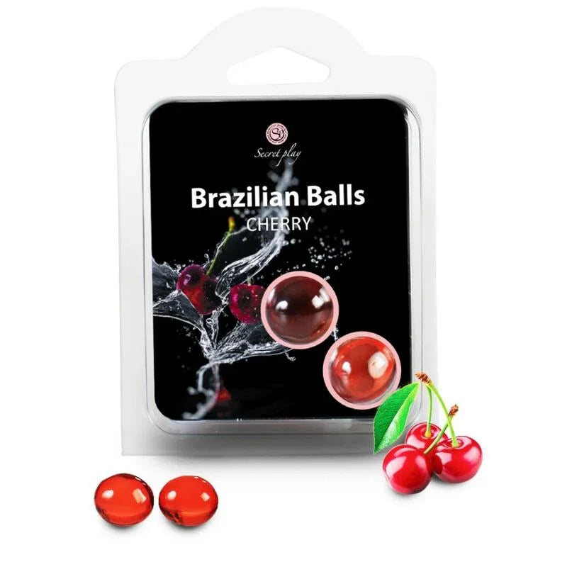 SECRETPLAY - BRAZILIAN BALLS CEREZA SET 2 BOLAS - Nuvica