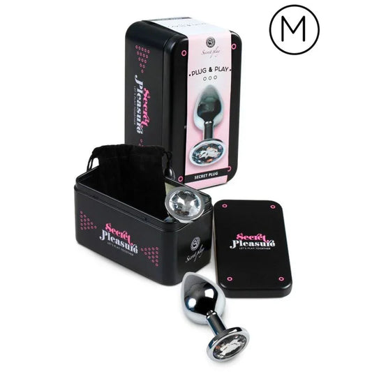 SECRETPLAY - PLUG ANAL ALUMINIO TRANSPARENTE 7 CM - Nuvica