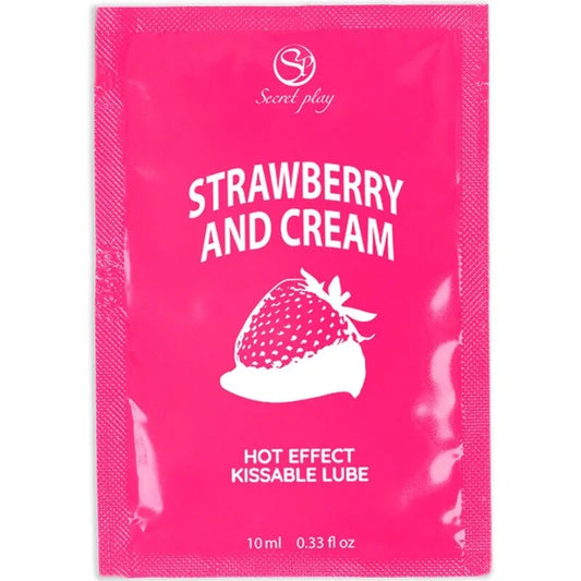SECRETPLAY - MONODOSIS LUBRICANTE FRESAS & NATA 10 ML - Nuvica