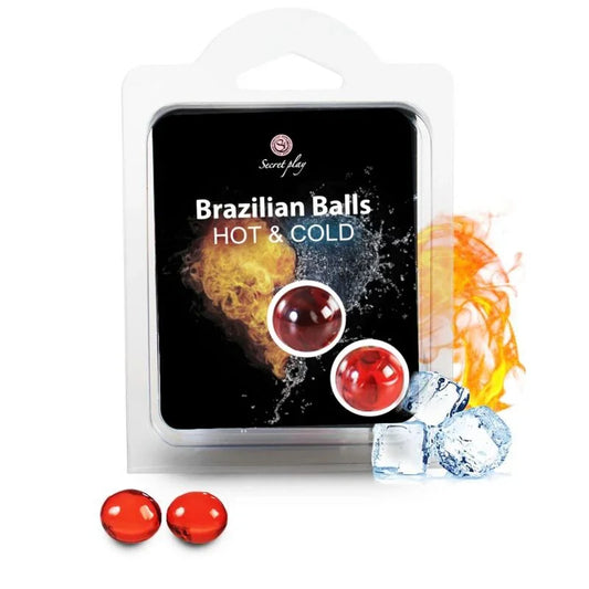 SECRETPLAY - BRAZILIAN BALLS EFECTO CALOR & FRIO 2 UNIDADES - Nuvica